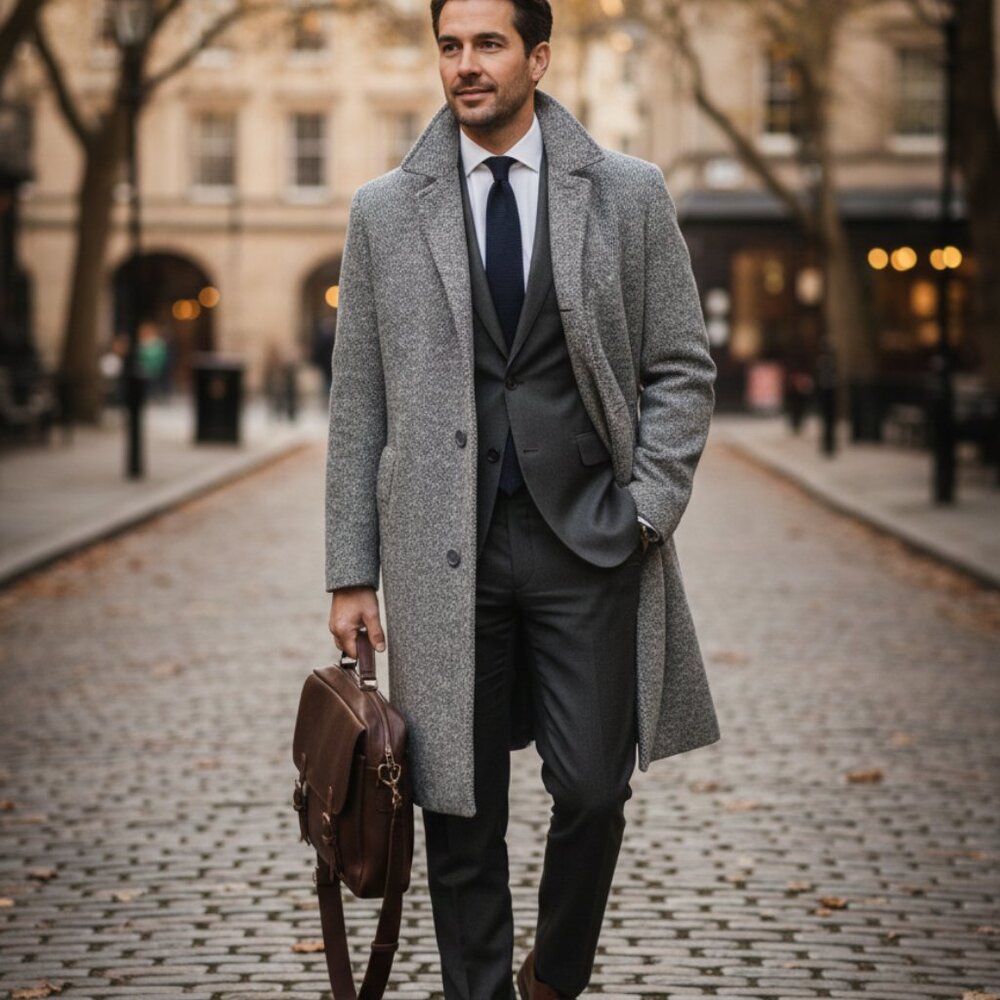 Zara Gray Men's Coat